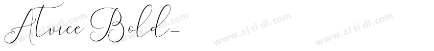 Atvice Bold字体转换